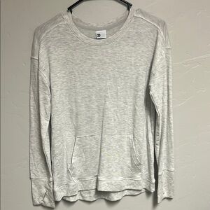 All in Motion Heather Gray Crewneck Top